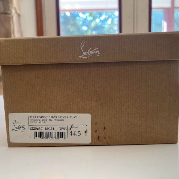 Christian Louboutin Multicolor Floral Fabric Fun Louis Junior Spike Sneakers - Picture 15 of 16